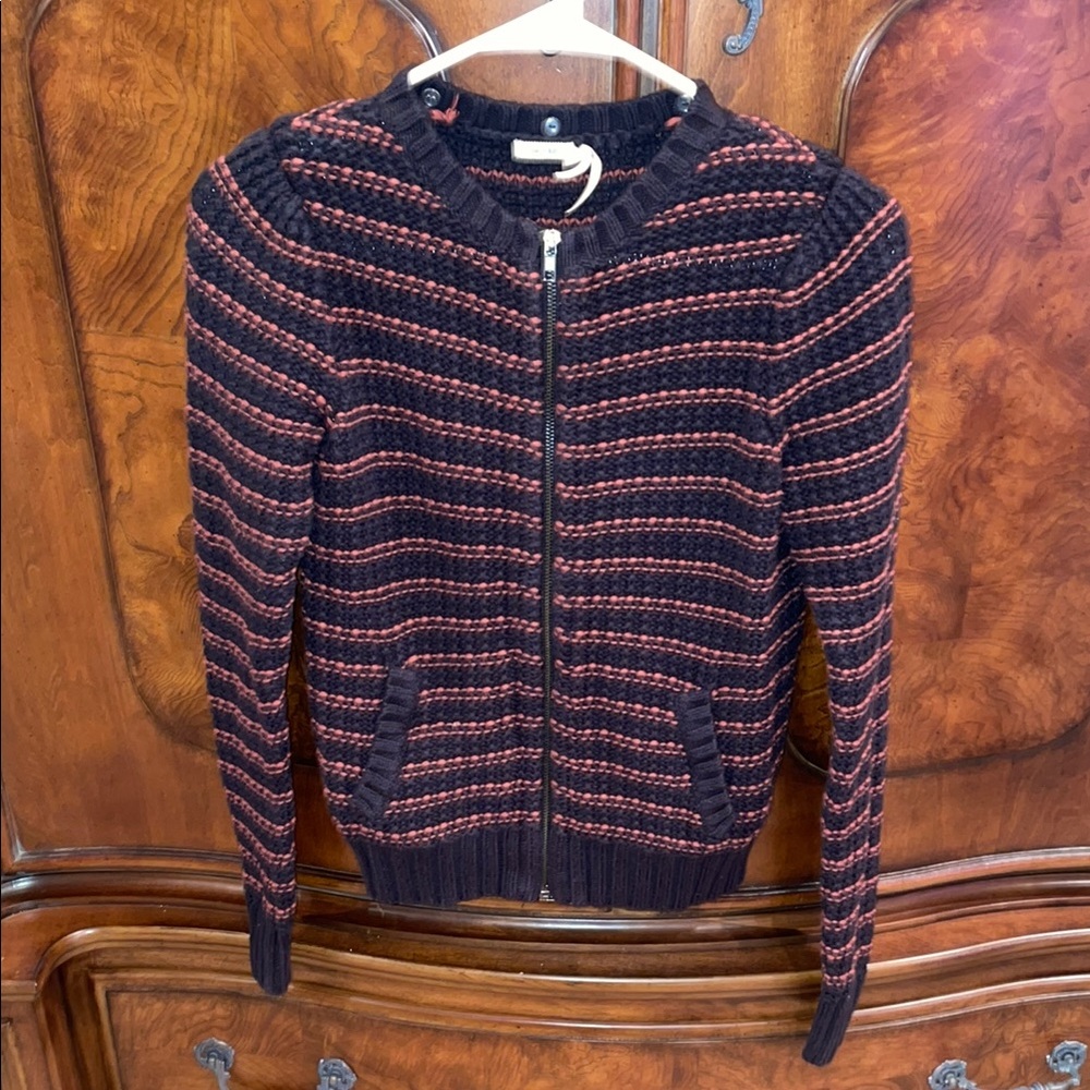 Small Kimchi Blue Knitted Sweater Black/Orange